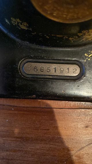 Máquina de coser Singer Antigua 1927