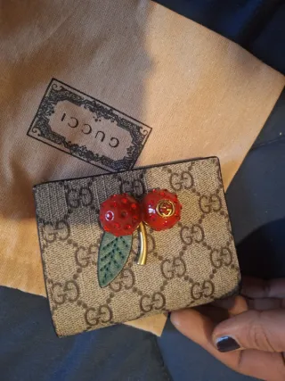 Portafogli donna ciliegia nero/rosso