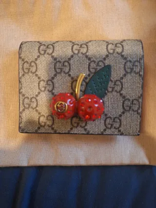 Portafogli donna ciliegia nero/rosso