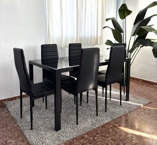 OFERTA!!COMEDOR MESA+6 SILLAS A 183€