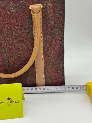Bolso Etro Paisley Rojo Multicolor