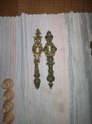 Lote Tiradores y Pomos Vintage Bronce