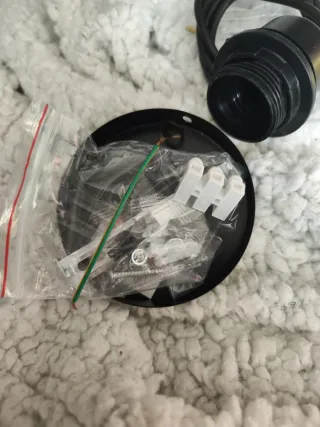 Lámpara Techo Geometría Negra Metal