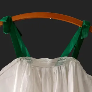 Camisola de Batista Vintage  Tirantes  Terciopelo