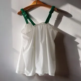 Camisola de Batista Vintage  Tirantes  Terciopelo