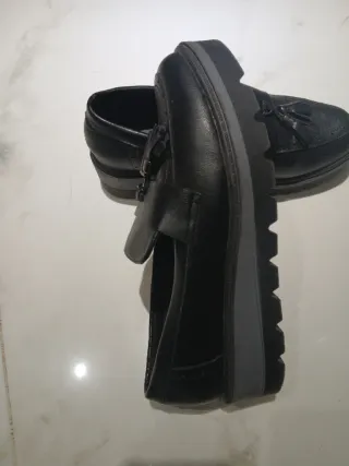 Zapatos de piel negros mujer