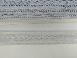 Entredos de encaje fino ( alta calidad) en celeste