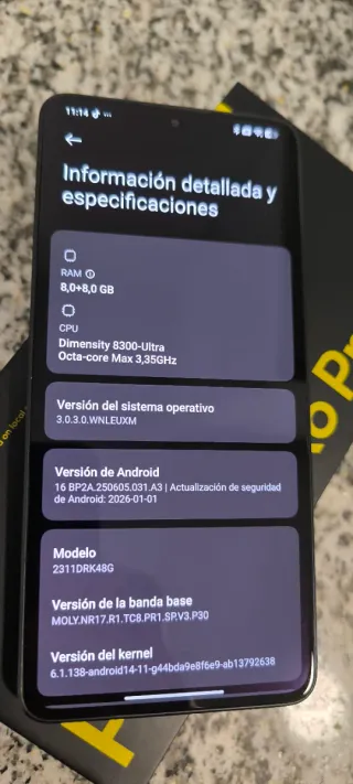 Xiaomi Poco X6 Pro 5G Negro