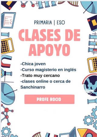 Clases particulares de apoyo.
