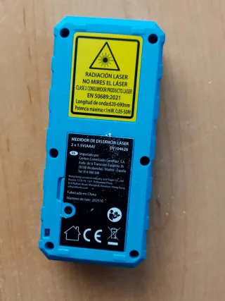 Medidor Láser Distancias Azul