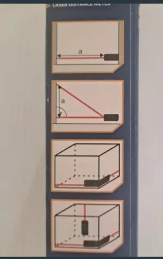 Medidor Láser Distancias Azul