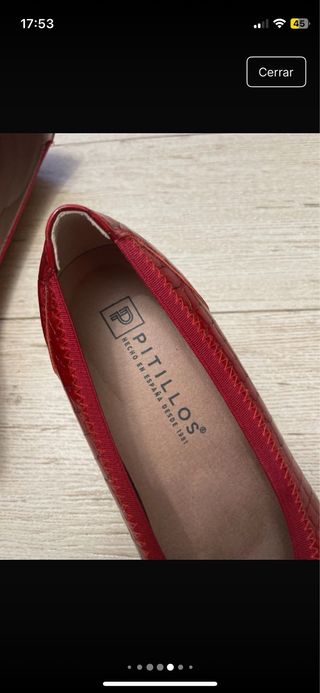 Zapatos de salón piel Pitillos