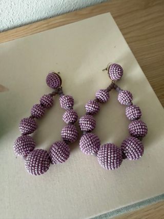 Traje de flamenca verde y morado