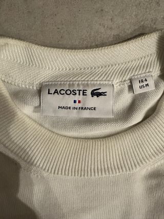 Jersey Lacoste Punto Made in France Talla M