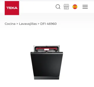 Lavavajillas TEKA DFI 46960 integrable 60cm
