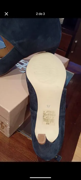 Zapatos de vestir Fosco azul marino talla 37