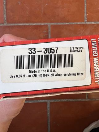 Filtro Aire K&N High-Flow Megane 4 1.3