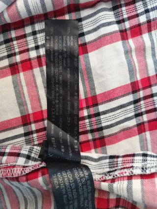 Camisa larga algodón 100% bordada mujer Talla L