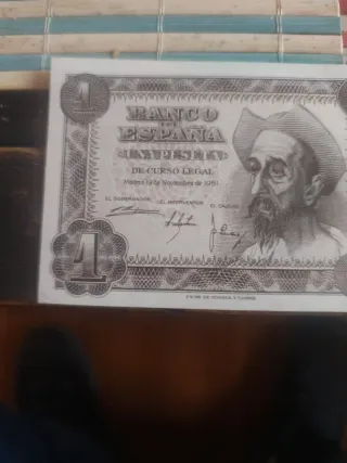 Billete 1 Peseta Banco de España 1951