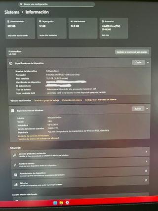 PC Gaming RTX 4070, 32GB RAM,i5-14500, 1TB SSD