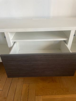 Mueble TV Blanco y Madera