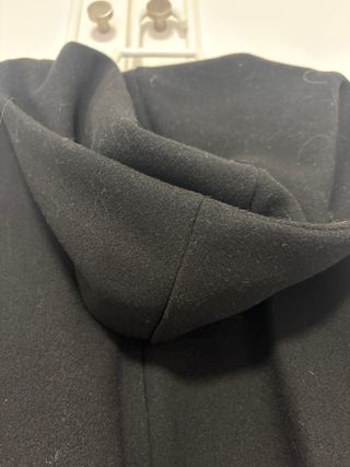 Abrigo largo negro Zara