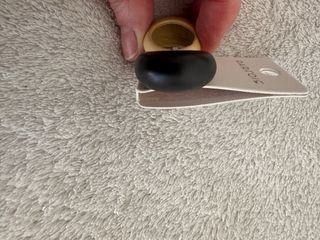 Set de anillos Parfois beige y negro