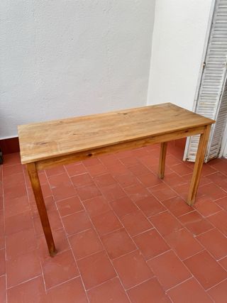 Mesa de pino 120x70x73