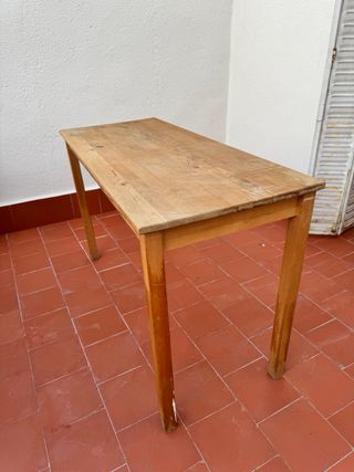 Mesa de pino 120x70x73