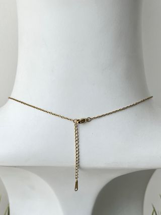 Collana Tulipano Brillante acciaio dorato - 45 cm