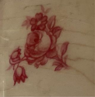 Caneca antiga Lufapo Lusitania anos 40 com rosas