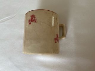 Caneca antiga Lufapo Lusitania anos 40 com rosas