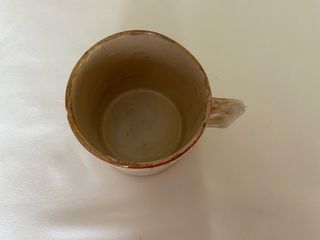 Caneca antiga Lufapo Lusitania anos 40 com rosas