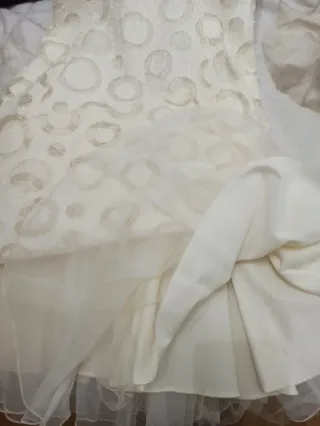 Vestido de ceremonia blanco T. 10