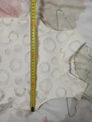 Vestido de ceremonia blanco T. 10