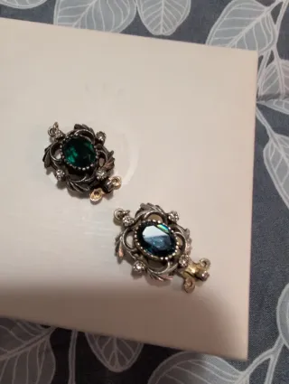 Cierre de caja de Plata y plata con Baño Oro,