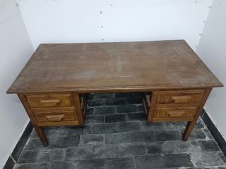 Mesa escritorio madera antigua