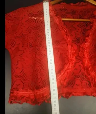 Torera encaje roja T-M