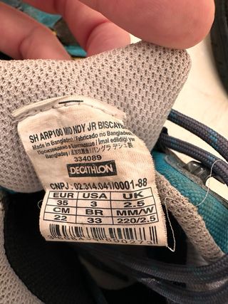 Botas Trekking Decathlon Talla 35