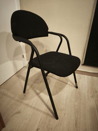 2 Sillas de oficina negras