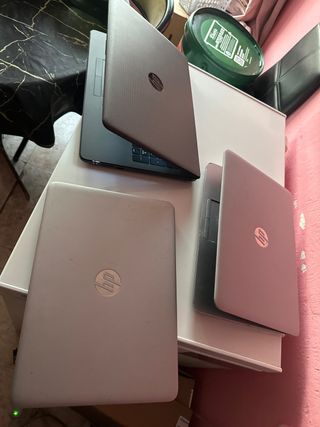 Lote 3 Portátiles HP Grises y Plateados