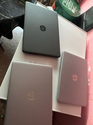 Lote 3 Portátiles HP Grises y Plateados