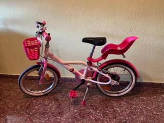 Bicicleta Infantil B'TWIN Niña Rosa