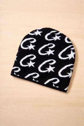 Gorro Corteiz Negro con Estrellas Blancas