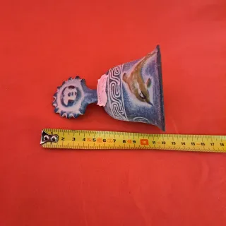Campana cerámica artesanal con delfín