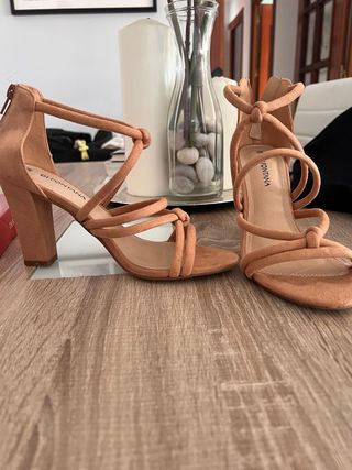 Sandalias tacón DI FONTANA marrón T.38