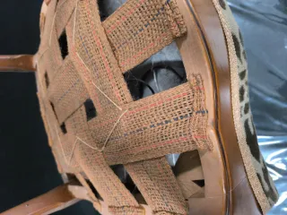 Silla Barroca Isabelina Clásica Madera Tapizada