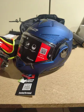 Casco Moto LS2 Modular ADVANT X Azul Marino