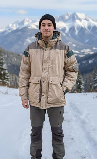 Plumífero Vintage BRAMBILLA Relleno Plumón Natural