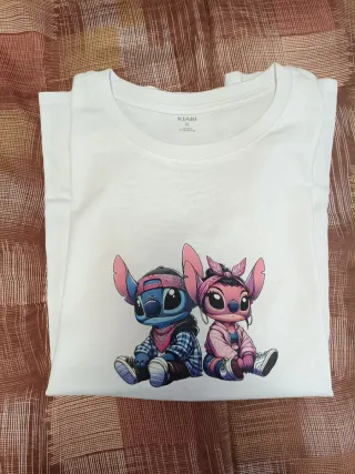 T-shirt Kiabi XL con stampa Stitch